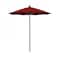 California Umbrella 7.5' Black Aluminum Market Patio Umbrella, Sunbrella Jockey Red 194061334270 - alternate 1